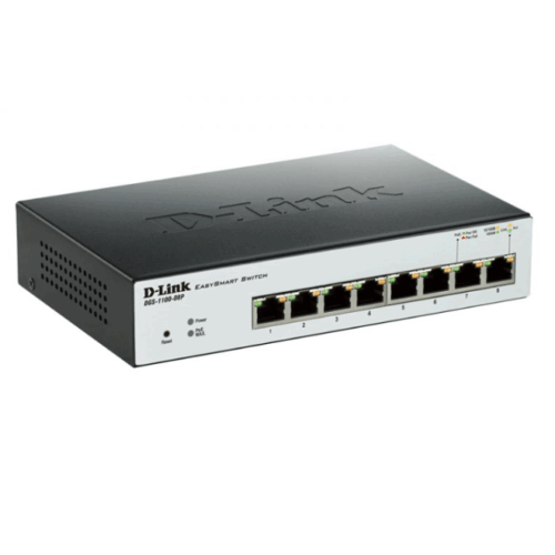 D-Link DGS-1100-08P 8 Port Gigabit Smart PoE Switch