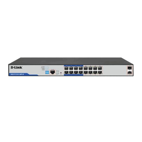 D-Link DGS-F1210-18PS 16 Port Gigabit PoE Switch with 2 SFP Ports