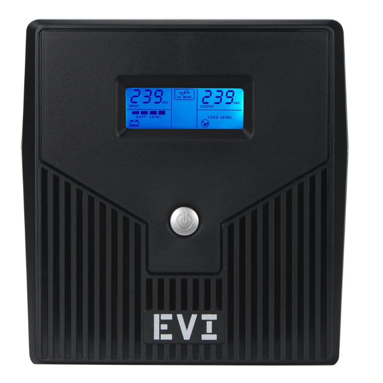 EVI Power 1100VA Line Interactive UPS EVI Power 1100VA Line Interactive UPS with LCD screen-Black colour