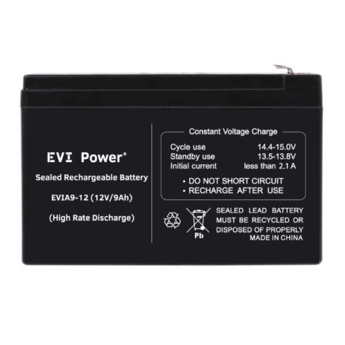 EVI Power 12V 9AH UPS Battery- Black colour