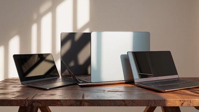 Image for different laptops for a blog post on important factors to consider when buying a laptop